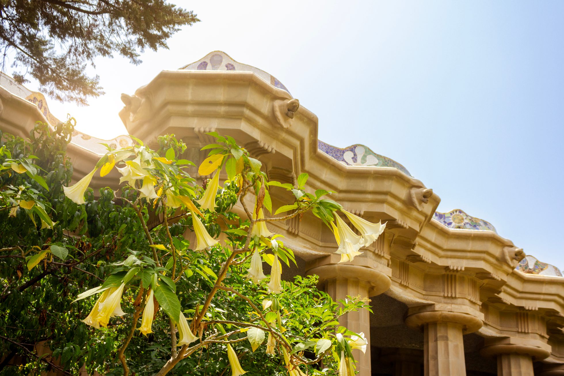 Architektura w Parku Guell.